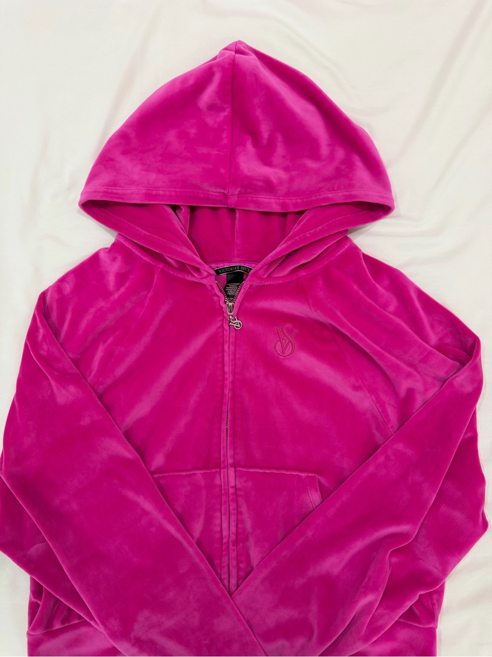 Victoria's Secret Woman’s Velour Tracksuit in Bright Pink